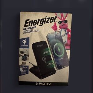 Energizer Black Qi Wireless Charging Stand - 10W Fast Charge